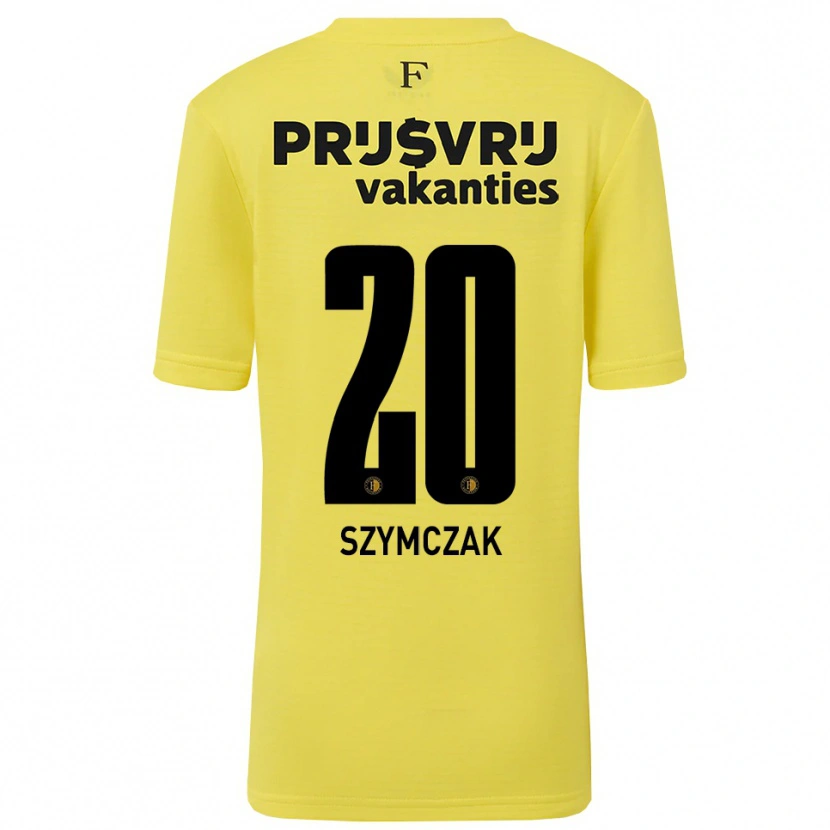 Danxen Dzieci Oliwia Szymczak #20 Żółty Czarny Koszulka Bramkarska 2025/26