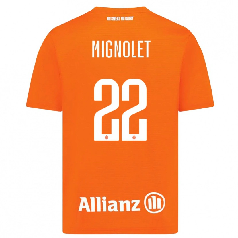 Danxen Dzieci Simon Mignolet #22 Pomarańczowy Biały Koszulka Bramkarska 2025/26
