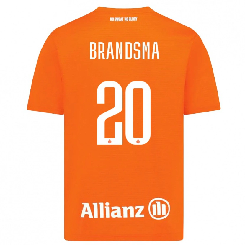 Danxen Dzieci Ilke Brandsma #20 Pomarańczowy Biały Koszulka Bramkarska 2025/26
