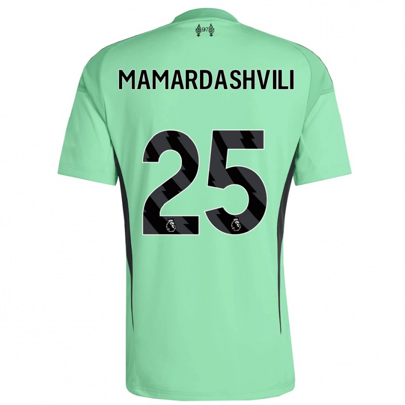 Danxen Dzieci Giorgi Mamardashvili #25 Akwamaryn Koszulka Bramkarska 2025/26