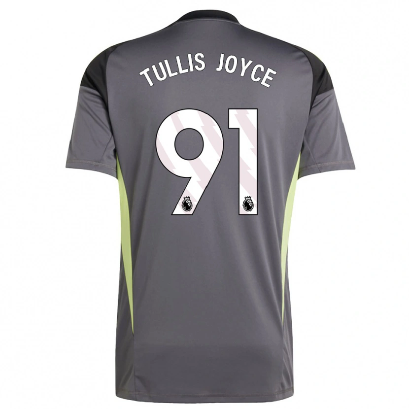 Danxen Dzieci Phallon Tullis-Joyce #91 Ciemnoszary Biały Koszulka Bramkarska 2025/26