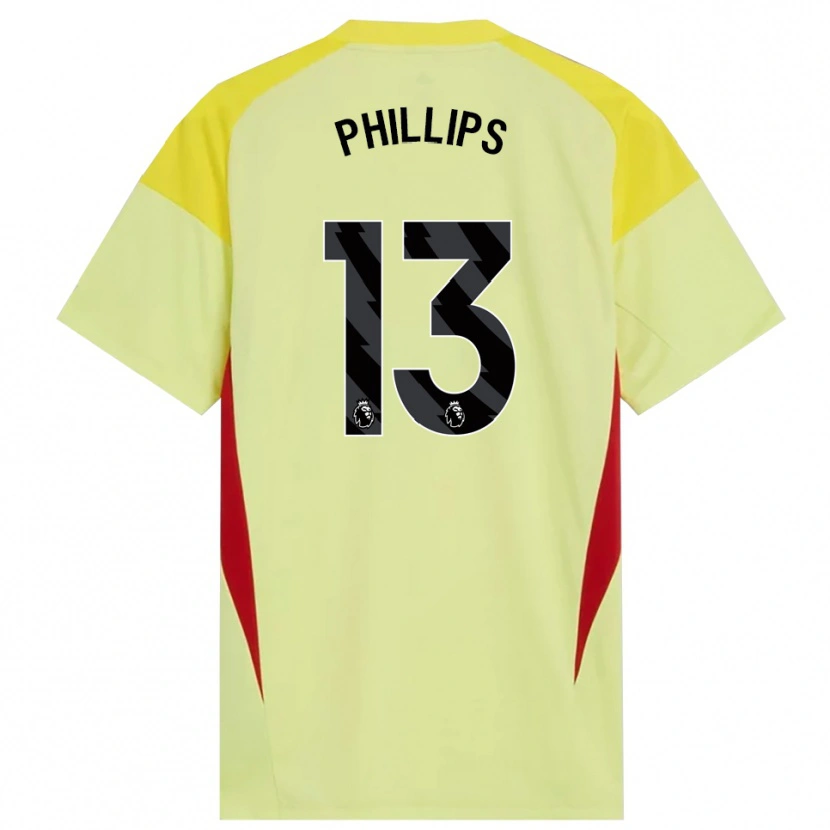 Danxen Dzieci Charlie Phillips #13 Żółty Czerwony Czarny Koszulka Bramkarska 2025/26