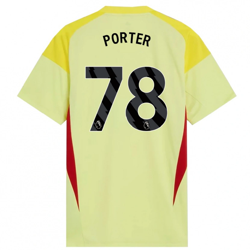 Danxen Dzieci Jack Porter #78 Żółty Czerwony Czarny Koszulka Bramkarska 2025/26