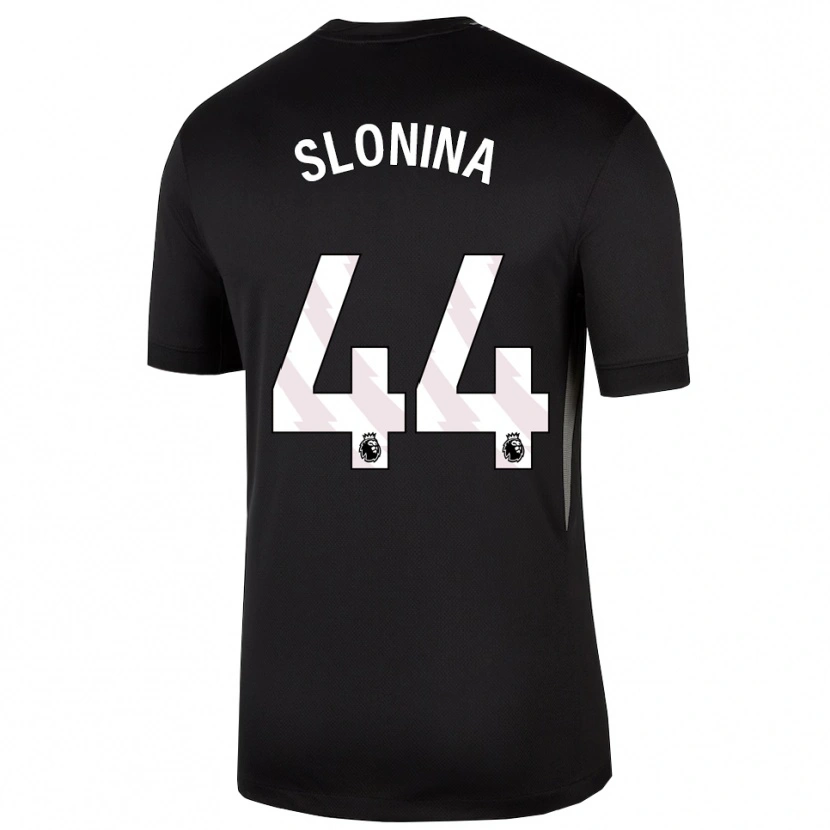 Danxen Dzieci Gabriel Slonina #44 Czarny Biały Koszulka Bramkarska 2025/26