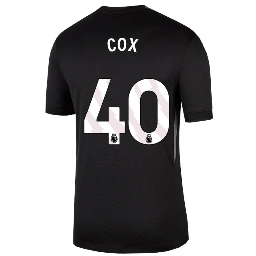 Danxen Dzieci Katie Cox #40 Czarny Biały Koszulka Bramkarska 2025/26
