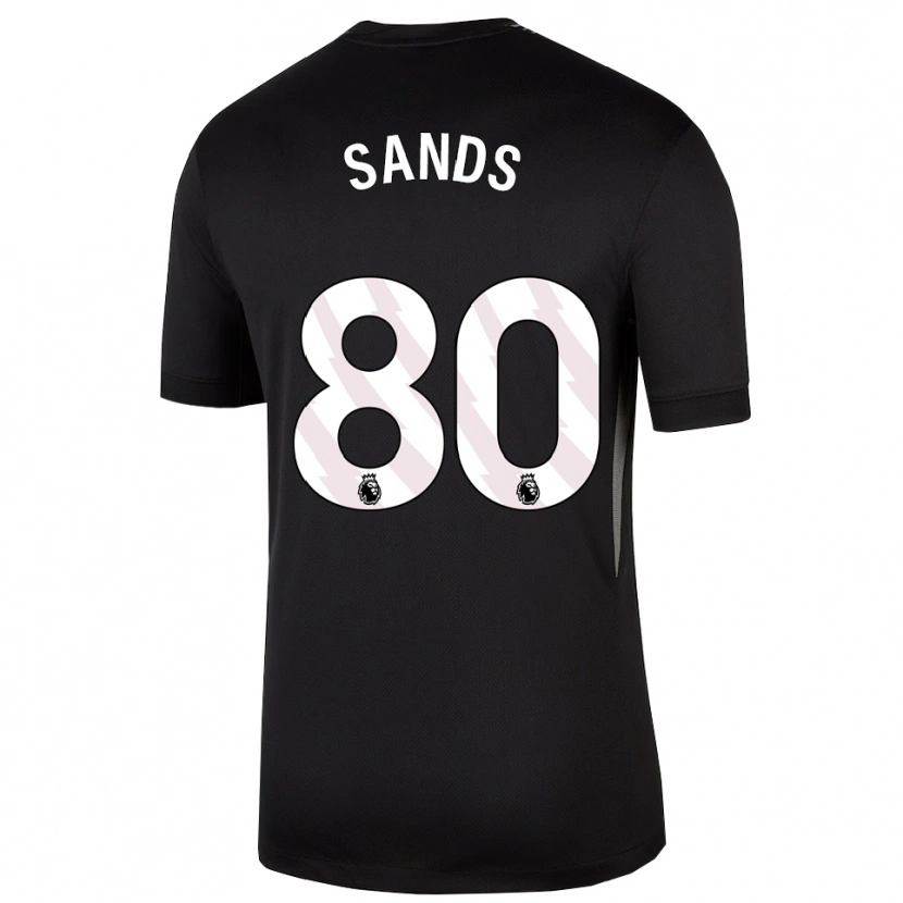 Danxen Dzieci Hudson Sands #80 Czarny Biały Koszulka Bramkarska 2025/26
