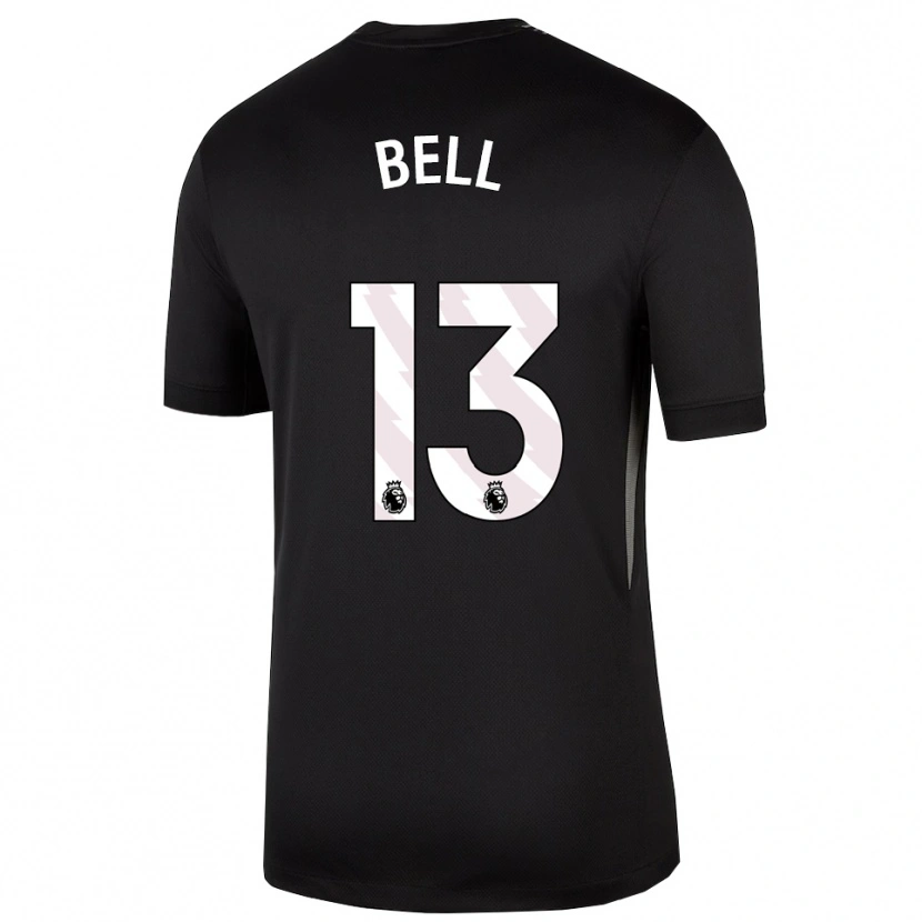 Danxen Dzieci Toby Bell #13 Czarny Biały Koszulka Bramkarska 2025/26