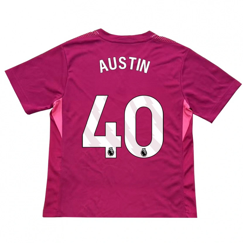 Danxen Dzieci Brandon Austin #40 Różowy Biały Koszulka Bramkarska 2025/26