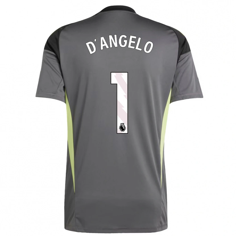 Danxen Dzieci Sabrina D'angelo #1 Ciemnoszary Czarny Koszulka Bramkarska 2025/26