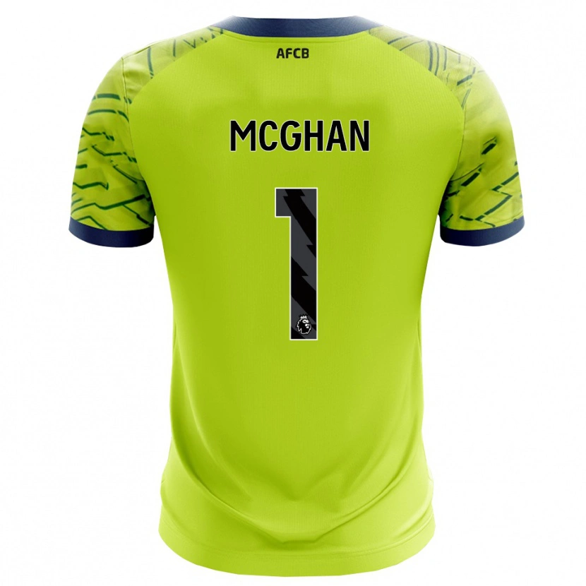 Danxen Dzieci Hayden McGhan #1 Zielony Żółty Koszulka Bramkarska 2025/26