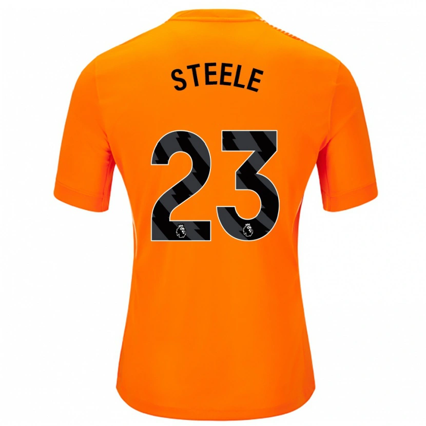 Danxen Dzieci Jason Steele #23 Pomarańczowy Czarny Koszulka Bramkarska 2025/26