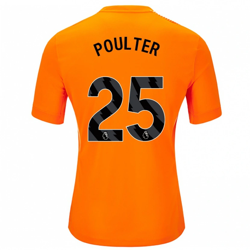 Danxen Dzieci Hannah Poulter #25 Pomarańczowy Czarny Koszulka Bramkarska 2025/26