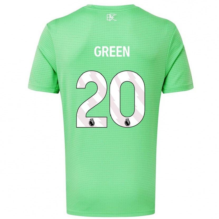 Danxen Dzieci Etienne Green #20 Średni Zielony Koszulka Bramkarska 2025/26