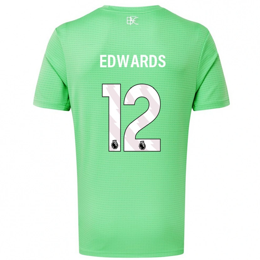 Danxen Dzieci Connor Edwards #12 Średni Zielony Koszulka Bramkarska 2025/26
