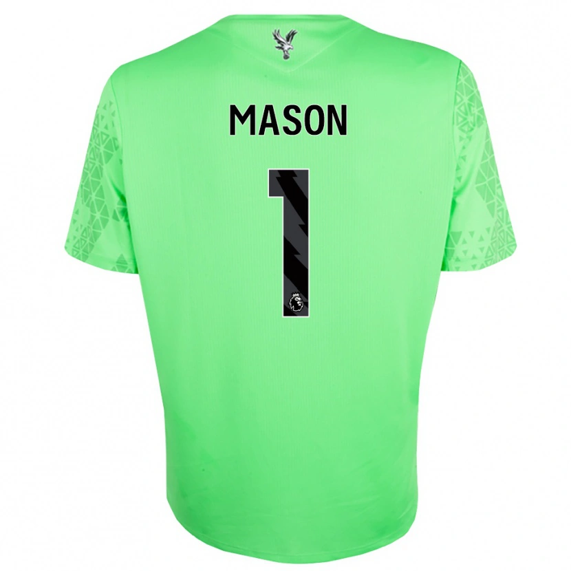 Danxen Dzieci Jack Mason #1 Zielony Czarny Koszulka Bramkarska 2025/26