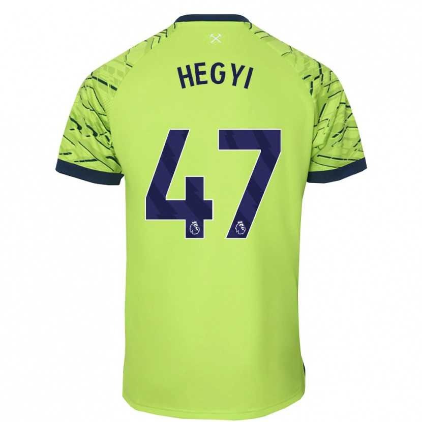 Danxen Dzieci Krisztián Hegyi #47 Fluorescencyjny Zielony Koszulka Bramkarska 2025/26