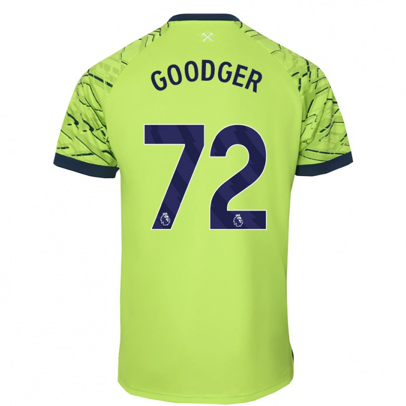 Danxen Dzieci Tommy Goodger #72 Fluorescencyjny Zielony Koszulka Bramkarska 2025/26