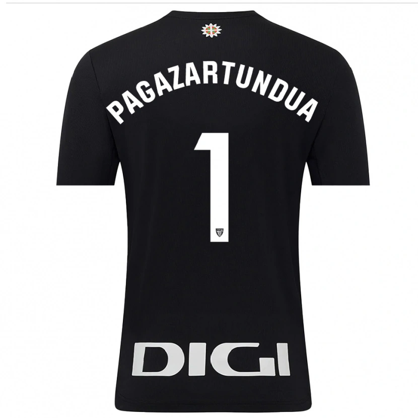 Danxen Dzieci Iker Pagazartundua #1 Czarno Biały Koszulka Bramkarska 2025/26