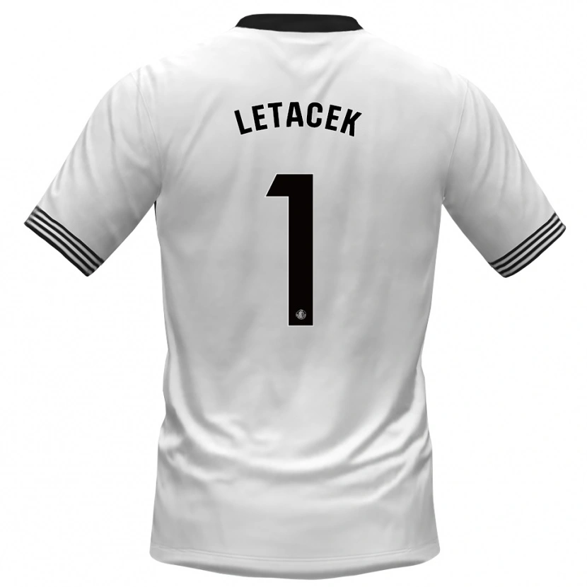 Danxen Dzieci Jiri Letacek #1 Czarno Biały Koszulka Bramkarska 2025/26