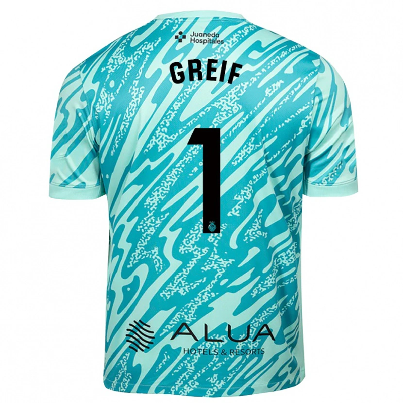 Danxen Dzieci Dominik Greif #1 Cyjanowo Czarny Koszulka Bramkarska 2025/26