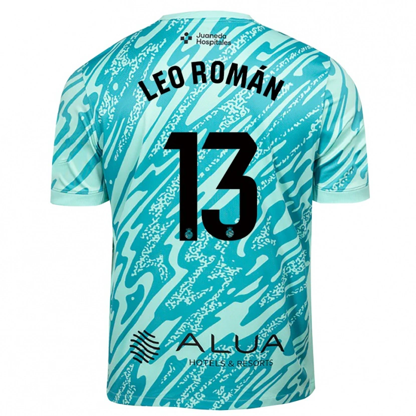 Danxen Dzieci Leo Román #13 Cyjanowo Czarny Koszulka Bramkarska 2025/26