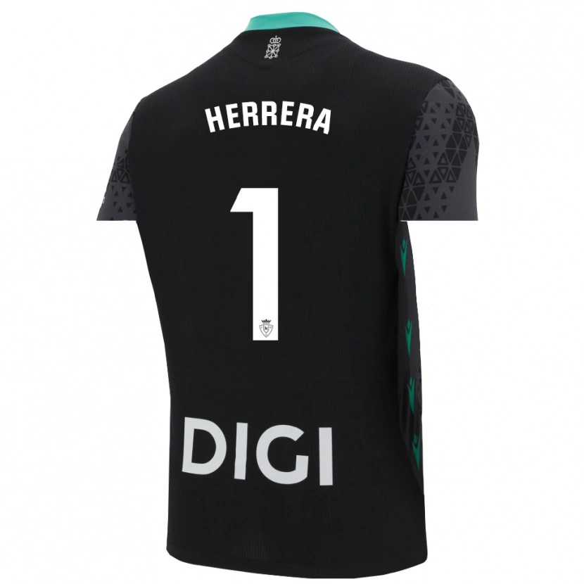 Danxen Dzieci Sergio Herrera #1 Ciemno Szaro Czarny Koszulka Bramkarska 2025/26