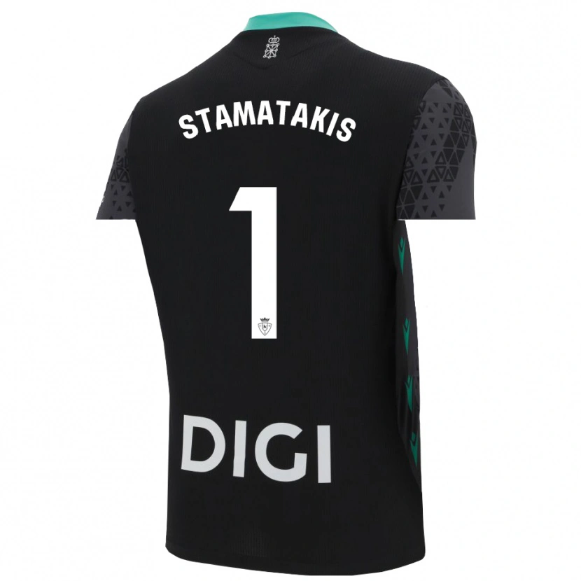 Danxen Dzieci Dimitrios Stamatakis #1 Ciemno Szaro Czarny Koszulka Bramkarska 2025/26