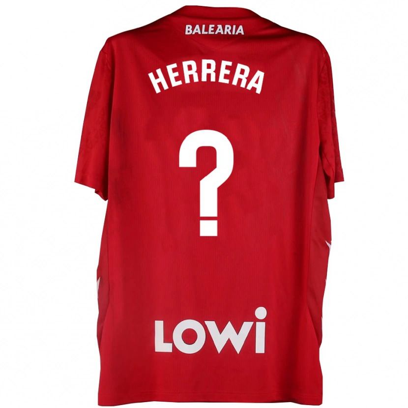 Danxen Dzieci Asier Herrera #0 Czerwono Biały Koszulka Bramkarska 2025/26