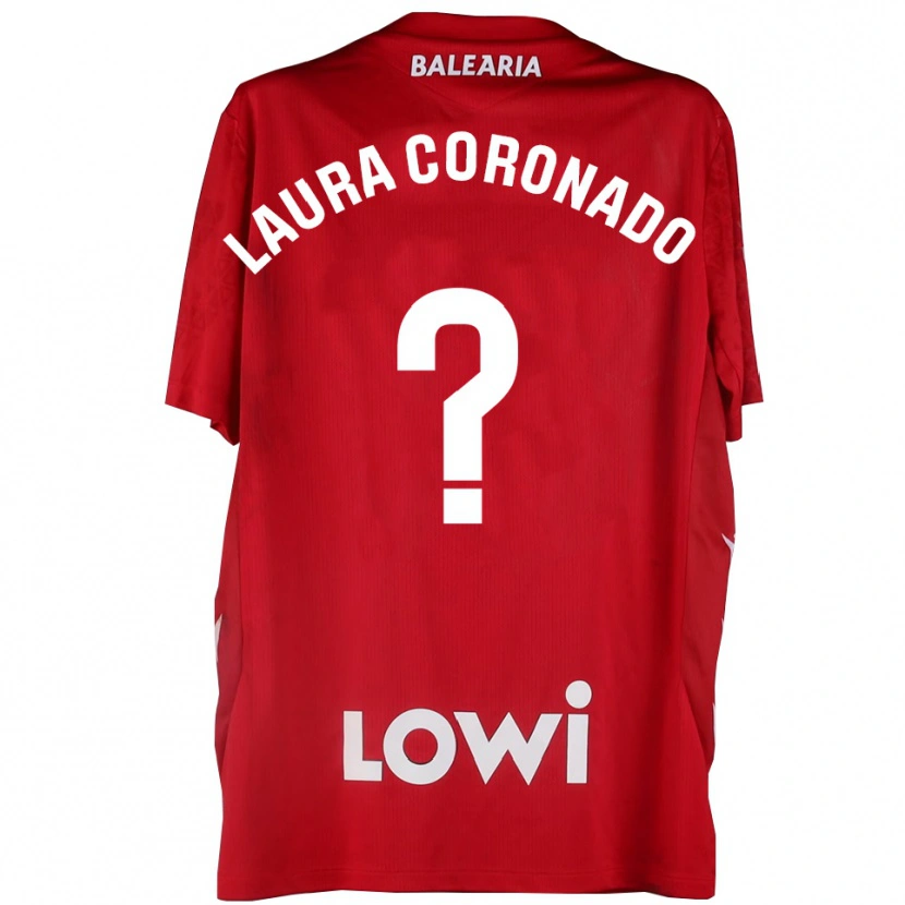 Danxen Dzieci Laura Coronado Vilchez #0 Czerwono Biały Koszulka Bramkarska 2025/26