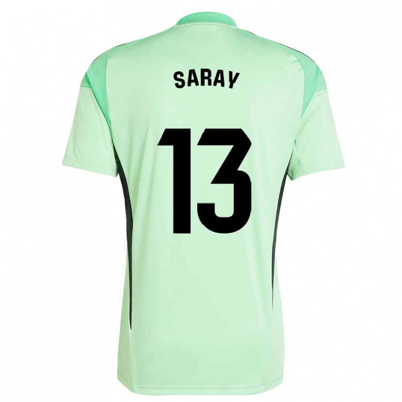 Danxen Dzieci Saray Vázquez Alonso #13 Jasno Zielono Czarny Koszulka Bramkarska 2025/26