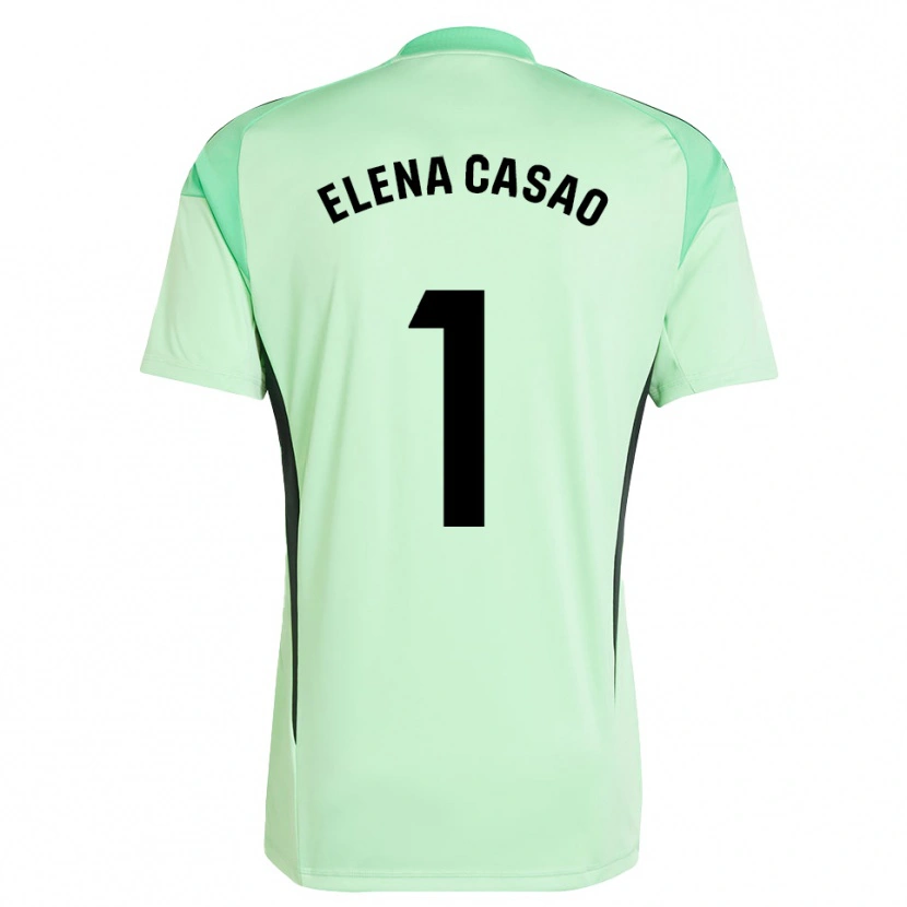 Danxen Dzieci Elena Casao López #1 Jasno Zielono Czarny Koszulka Bramkarska 2025/26