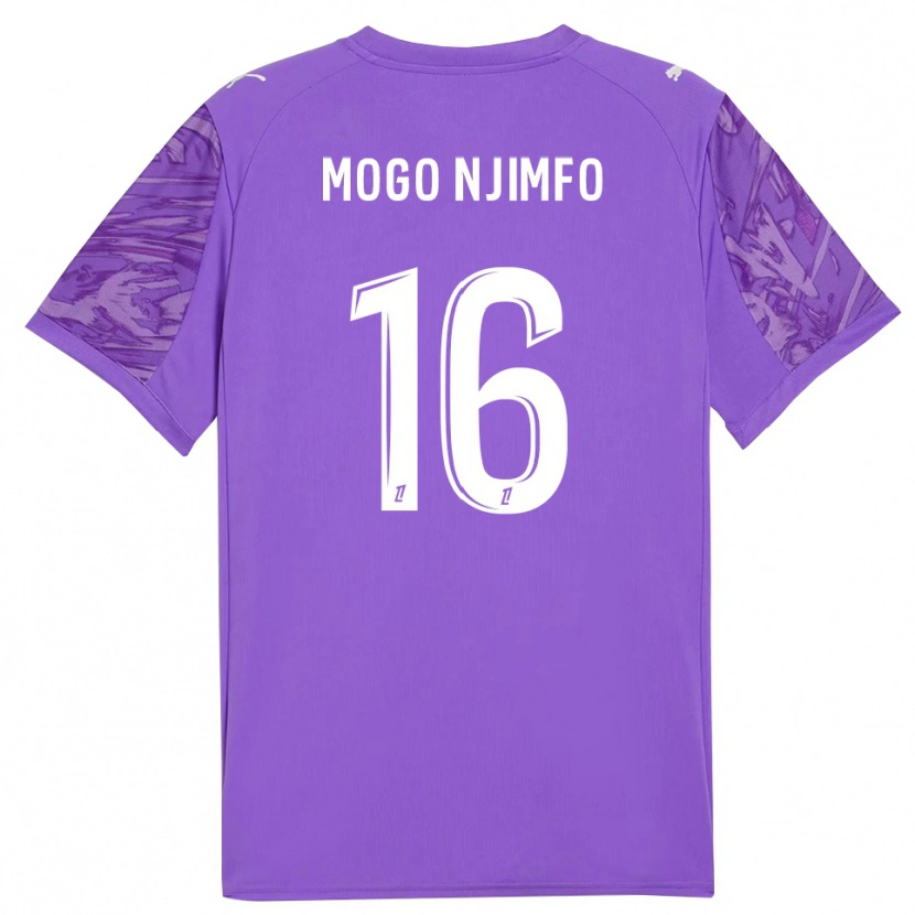 Danxen Dzieci Arthur Mogo Njimfo #16 Liliowo Biały Koszulka Bramkarska 2025/26
