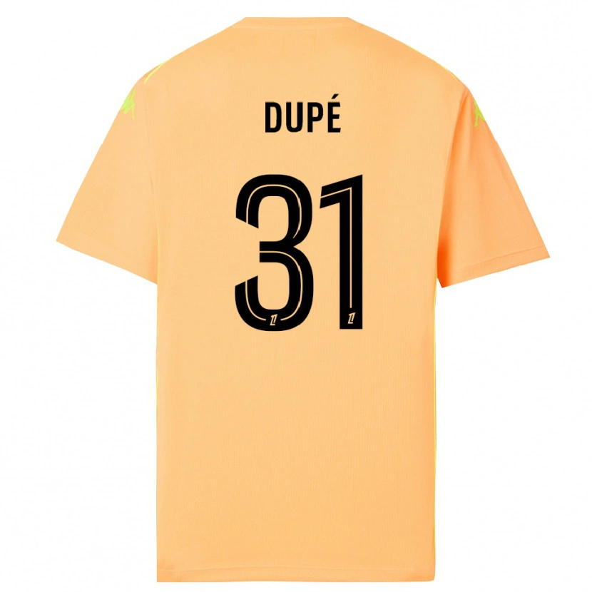 Danxen Dzieci Maxime Dupé #31 Jasno Pomarańczowo Czarny Koszulka Bramkarska 2025/26