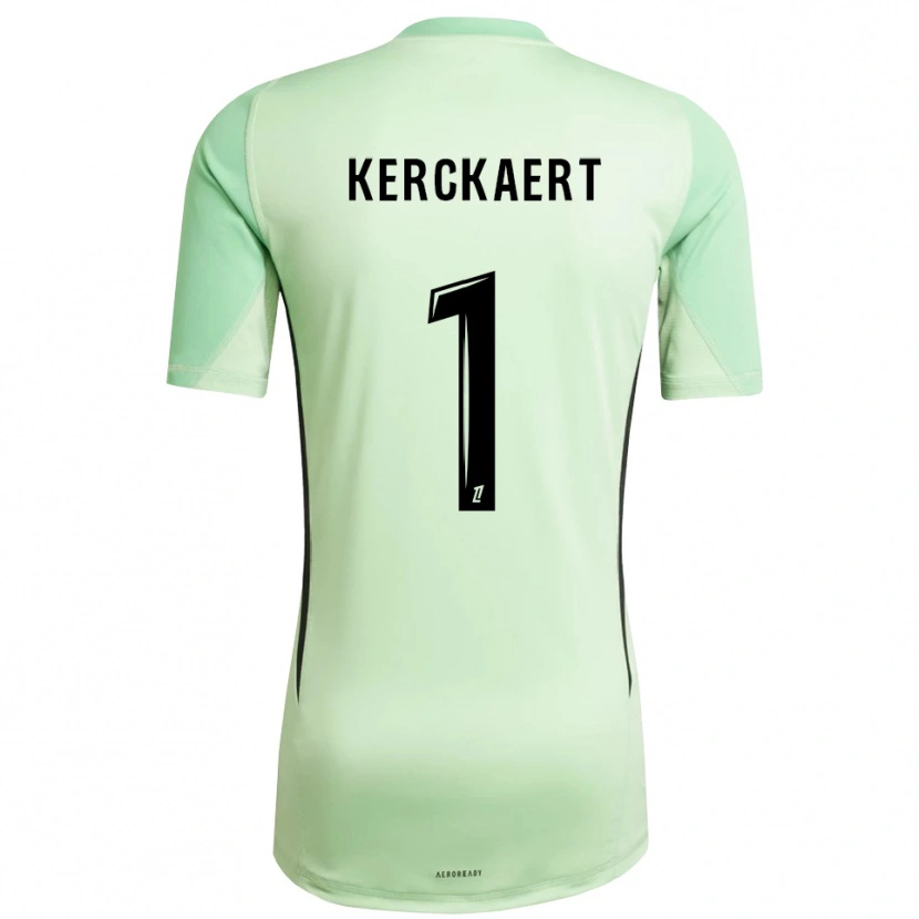 Danxen Dzieci Gabriel Kerckaert #1 Jasno Zielono Czarny Koszulka Bramkarska 2025/26