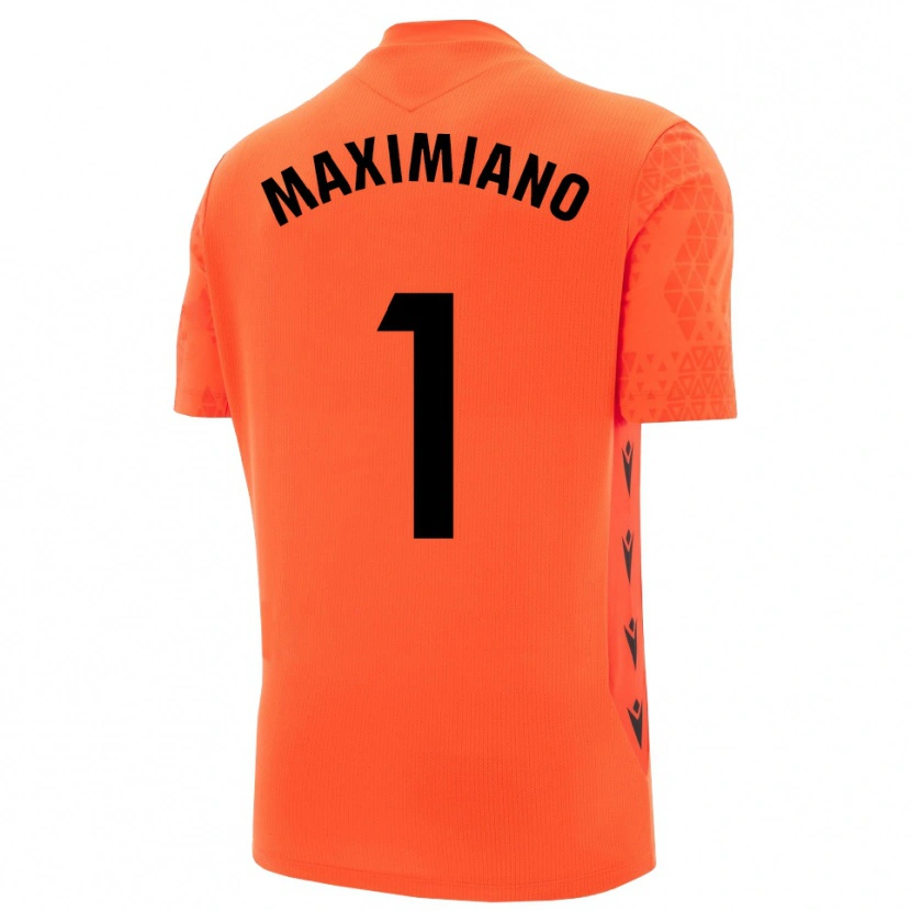 Danxen Dzieci Luís Maximiano #1 Pomarańczowo Czarny Koszulka Bramkarska 2025/26