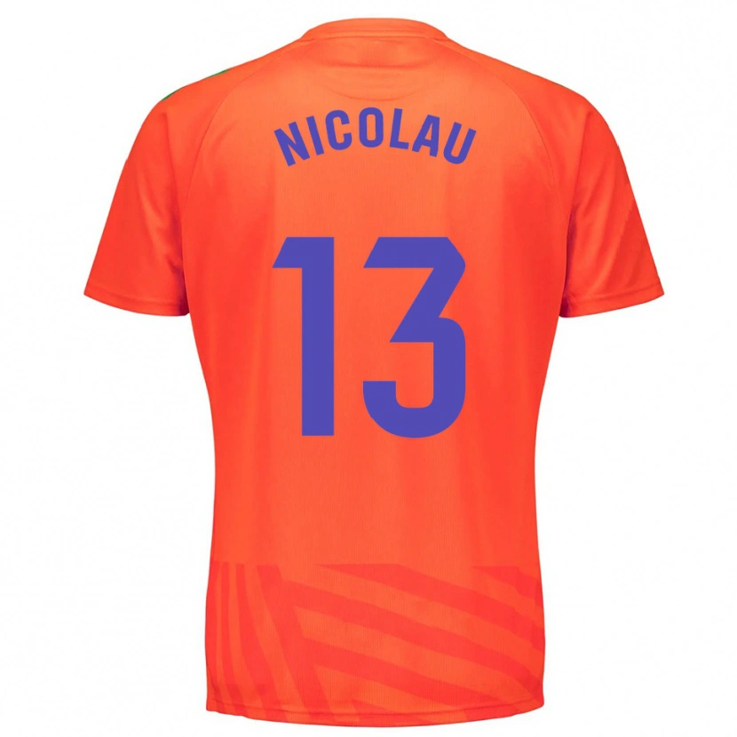 Danxen Dzieci Nacho Nicolau #13 Czerwono Niebieski Koszulka Bramkarska 2025/26