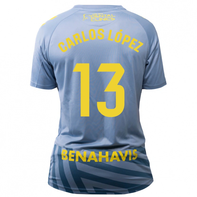 Danxen Dzieci Carlos López #13 Jasno Błękitny Szary Koszulka Bramkarska 2025/26
