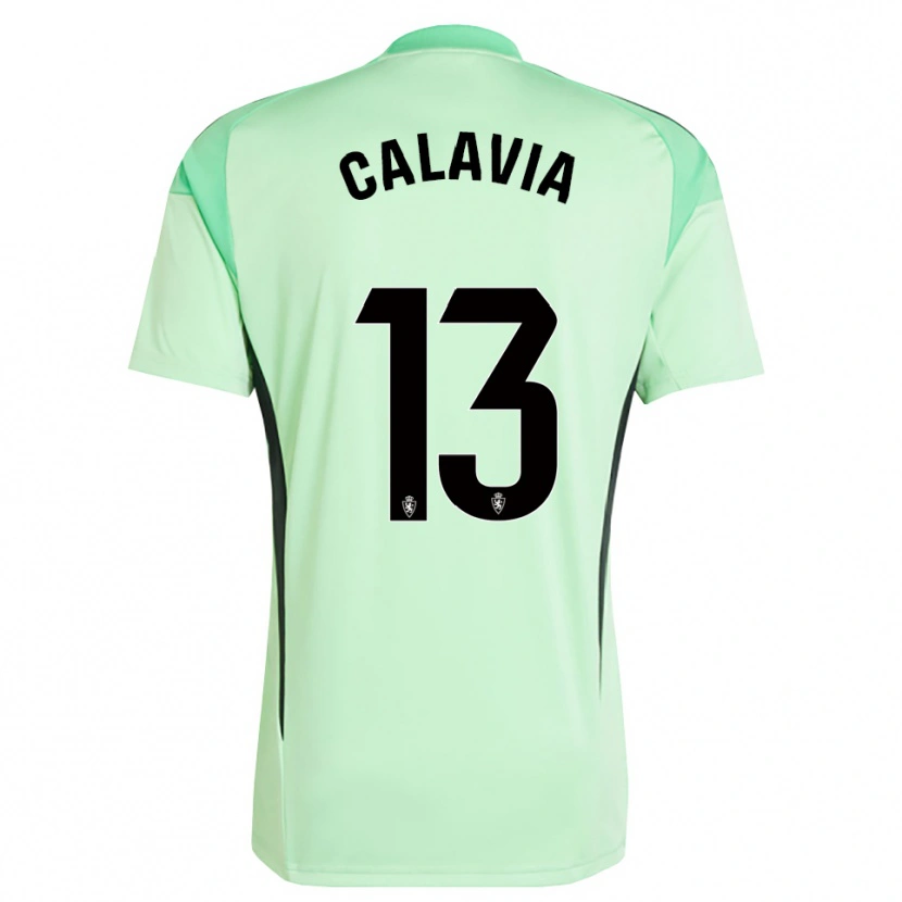 Danxen Dzieci Carlos Calavia #13 Średnio Zielony Koszulka Bramkarska 2025/26