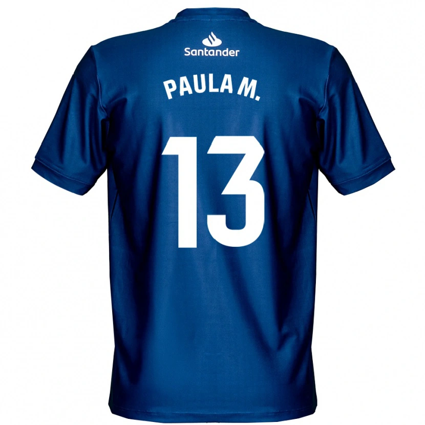 Danxen Dzieci Paula Muñoz Álvarez #13 Królewsko Niebieski Biały Koszulka Bramkarska 2025/26