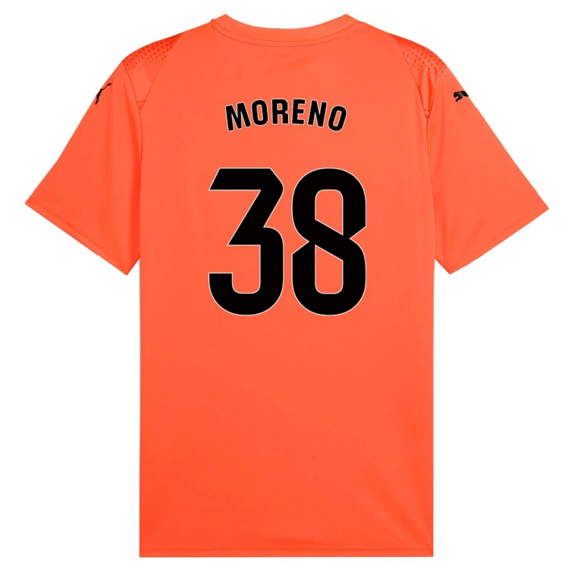 Danxen Dzieci Gerard Moreno #38 Pomarańczowo Czarno Czerwony Koszulka Bramkarska 2025/26