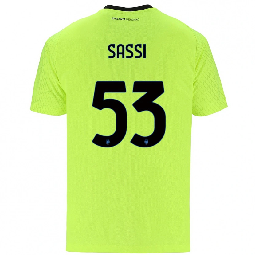 Danxen Dzieci Jacopo Sassi #53 Zielony Żółty Czerwony Koszulka Bramkarska 2025/26