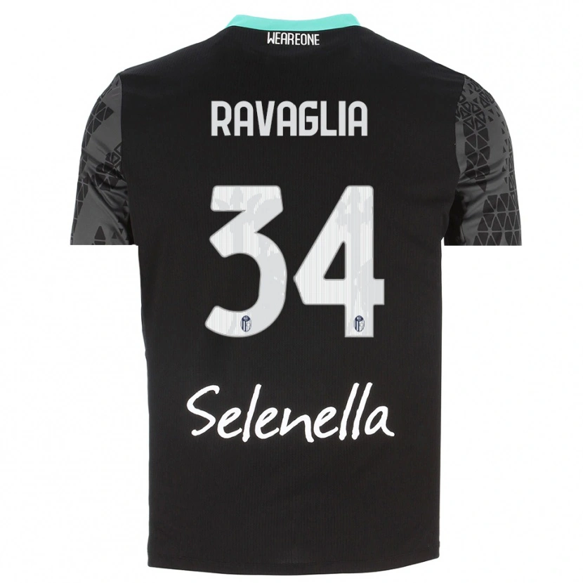 Danxen Dzieci Federico Ravaglia #34 Szary Czarny Biały Koszulka Bramkarska 2025/26