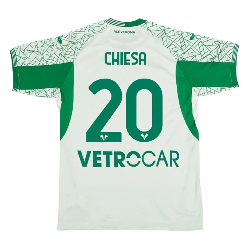 Danxen Dzieci Mattia Chiesa #20 Zielony Czerwony Koszulka Bramkarska 2025/26