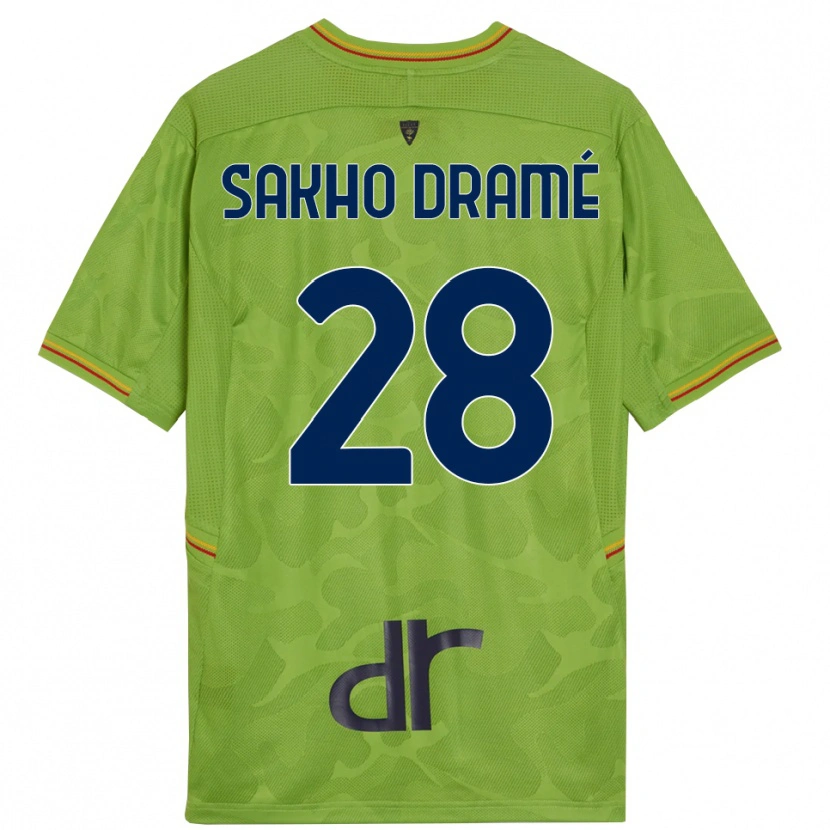Danxen Dzieci Samba Sakho Dramé #28 Leśna Zieleń Czarny Koszulka Bramkarska 2025/26