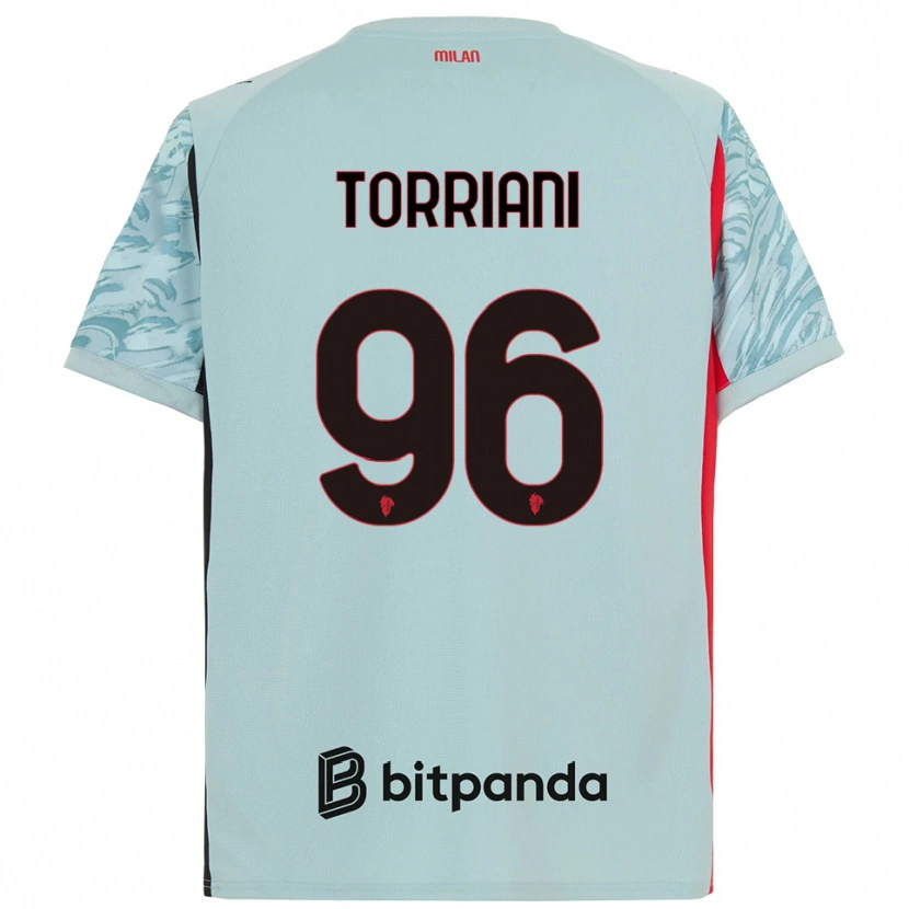 Danxen Dzieci Lorenzo Torriani #96 Jasnoniebieski Czerwony Koszulka Bramkarska 2025/26