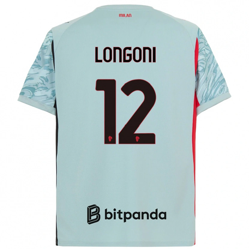 Danxen Dzieci Alessandro Longoni #12 Jasnoniebieski Czerwony Koszulka Bramkarska 2025/26