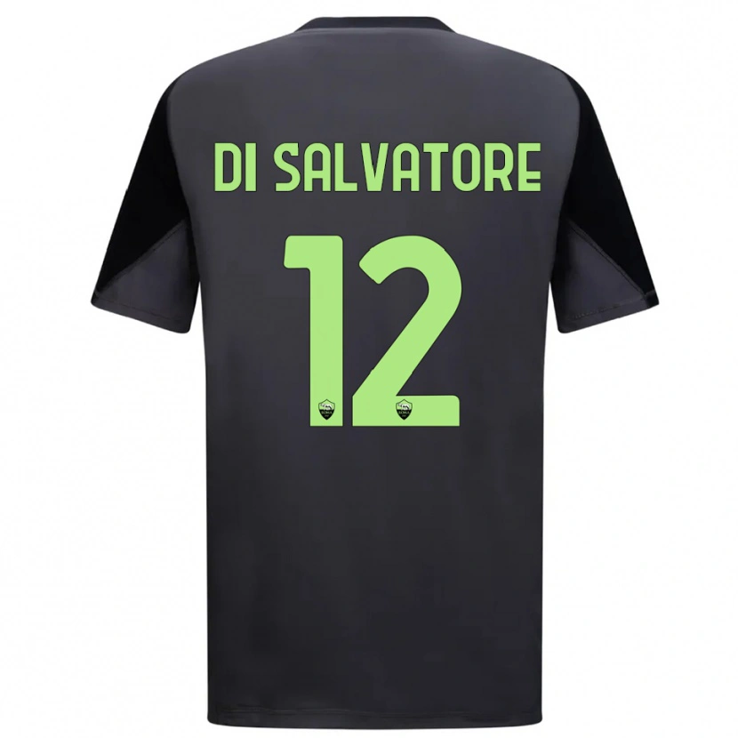 Danxen Dzieci Diego Di Salvatore #12 Czarny Jasnozielony Koszulka Bramkarska 2025/26