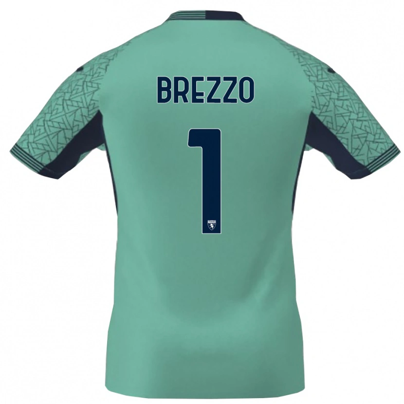 Danxen Dzieci Matteo Brezzo #1 Błękit Laguna Koszulka Bramkarska 2025/26