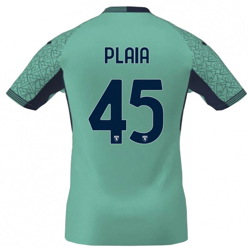 Danxen Dzieci Francesco Plaia #45 Błękit Laguna Koszulka Bramkarska 2025/26