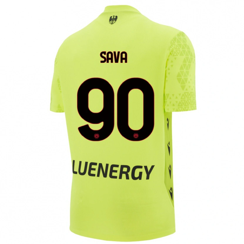 Danxen Dzieci Răzvan Sava #90 Zielony Żółty Czarny Koszulka Bramkarska 2025/26